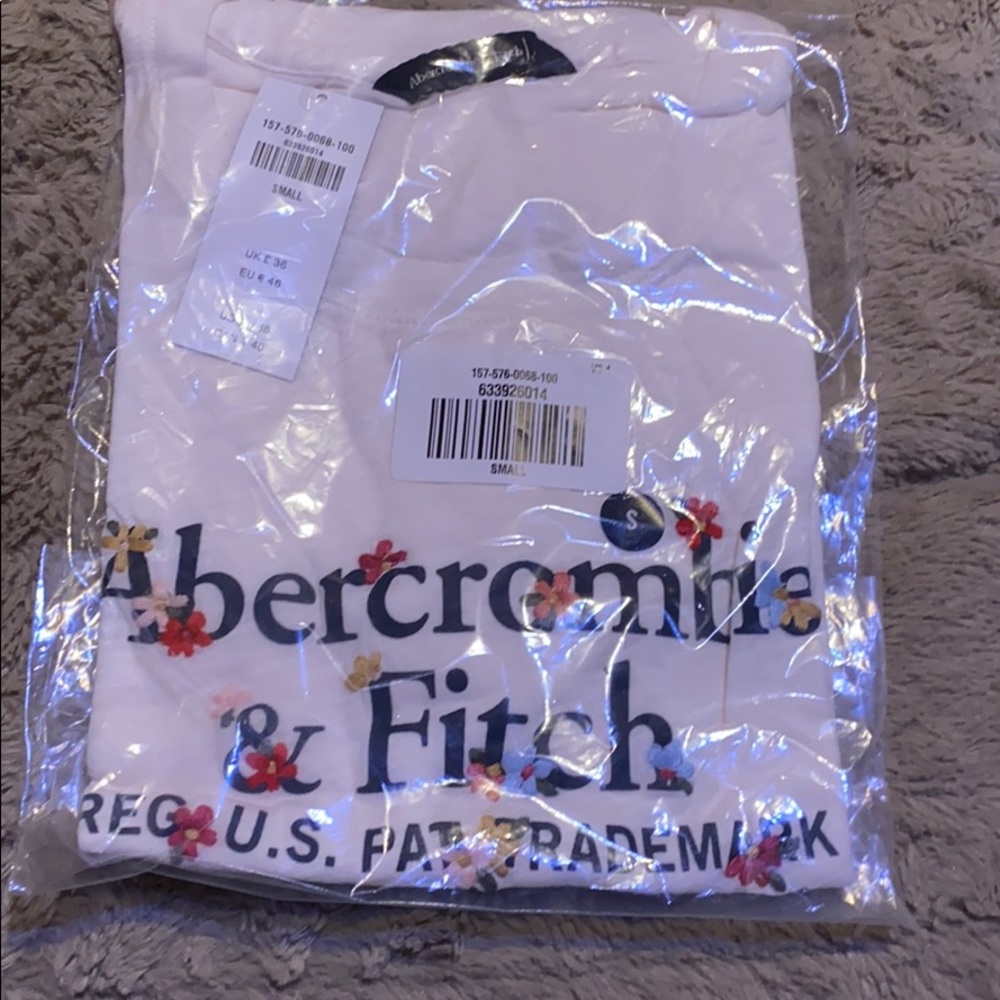Abercrombie and Fitch white tee shirt